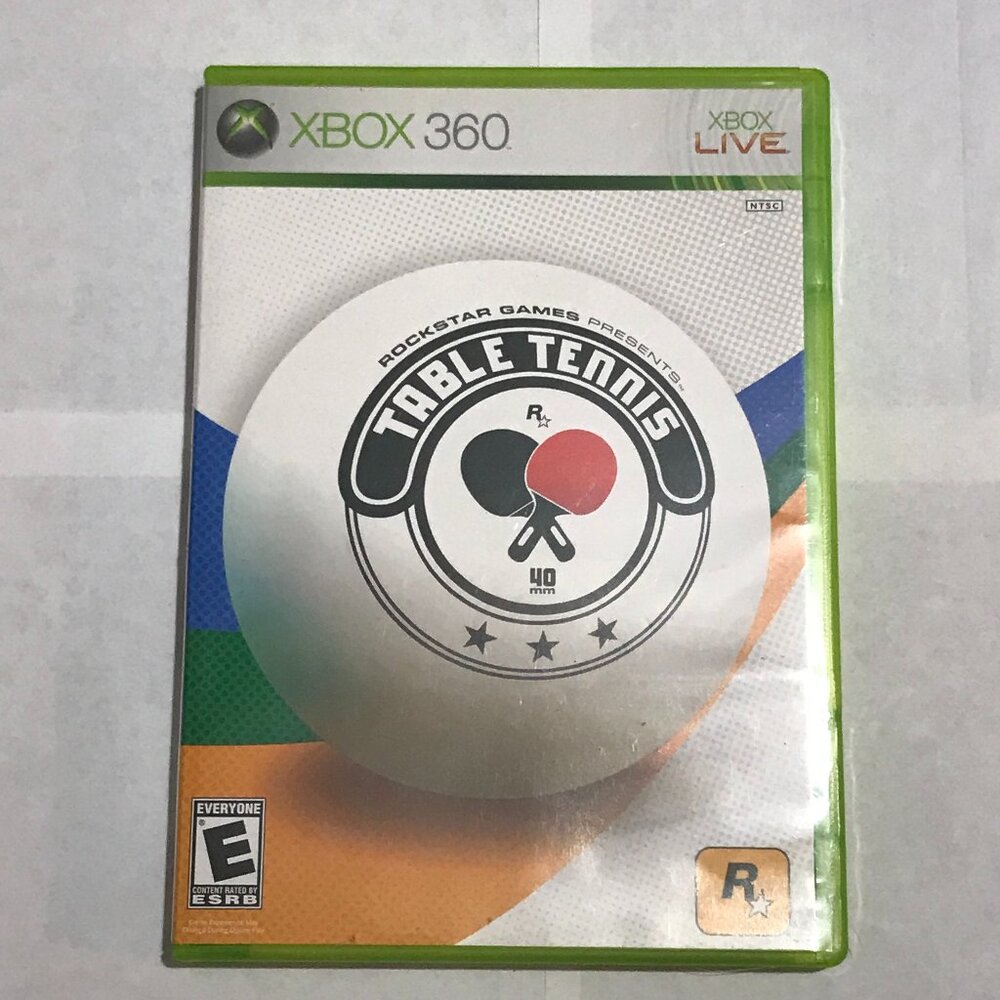 Table Tennis (Microsoft Xbox 360, 2006) CIB Complete with Manual & Reg Card